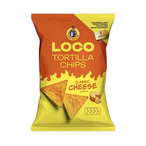 Luciano Loco Chips Classic Cheese, 100g