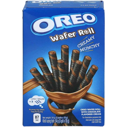 Oreo Wafer Roll Choco, 54g